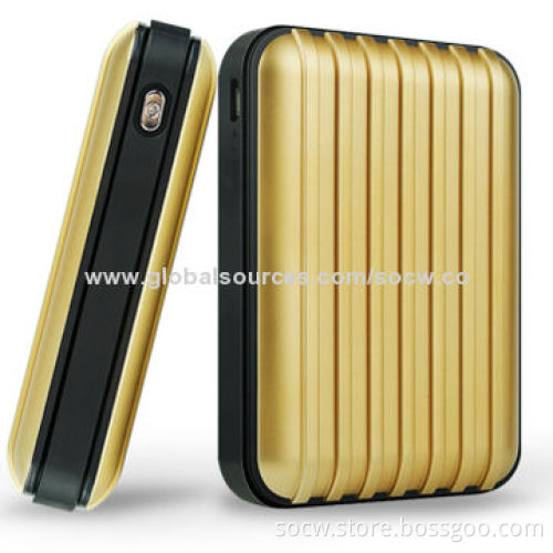 8,800mAh Portable Luggage Case Design Power Bank with Dual-USB